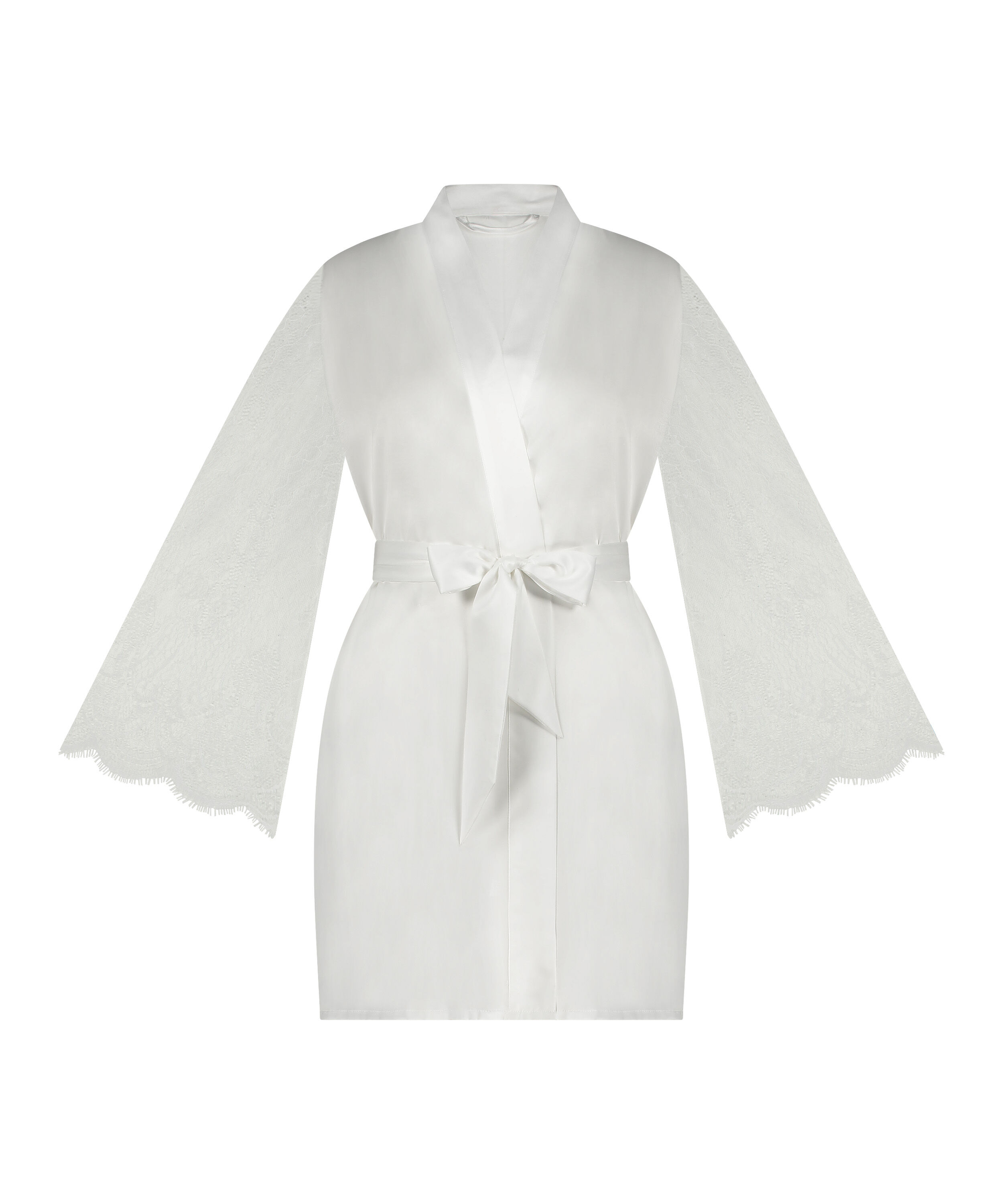 Varsany The Bride Luxe Satijn Kristal Bruidsbadjas - Handgemaakte Bruiloft Kimono Met Kristallen