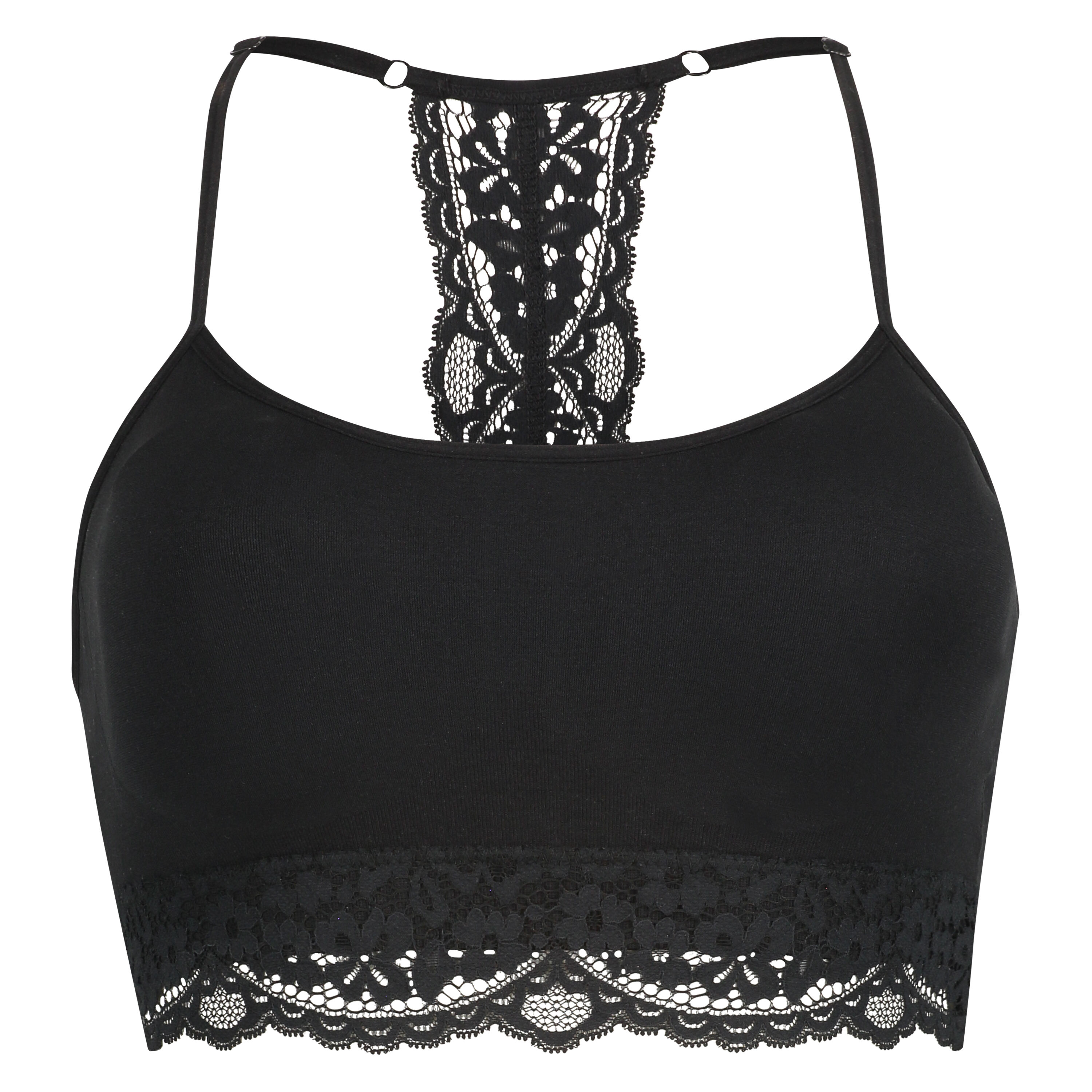 Seamless bralette Rose, Zwart