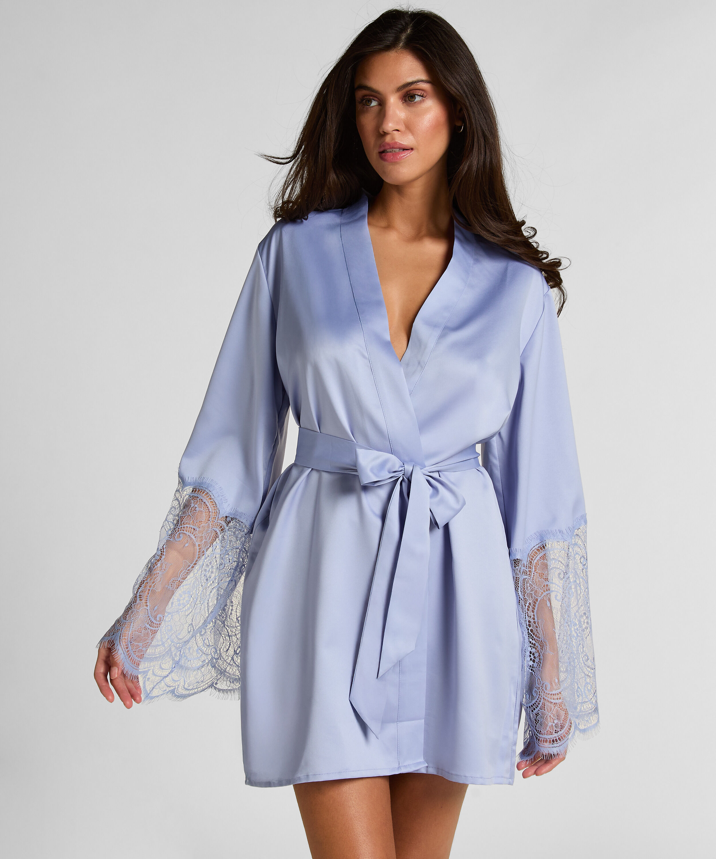 Kimono Satin, Paars