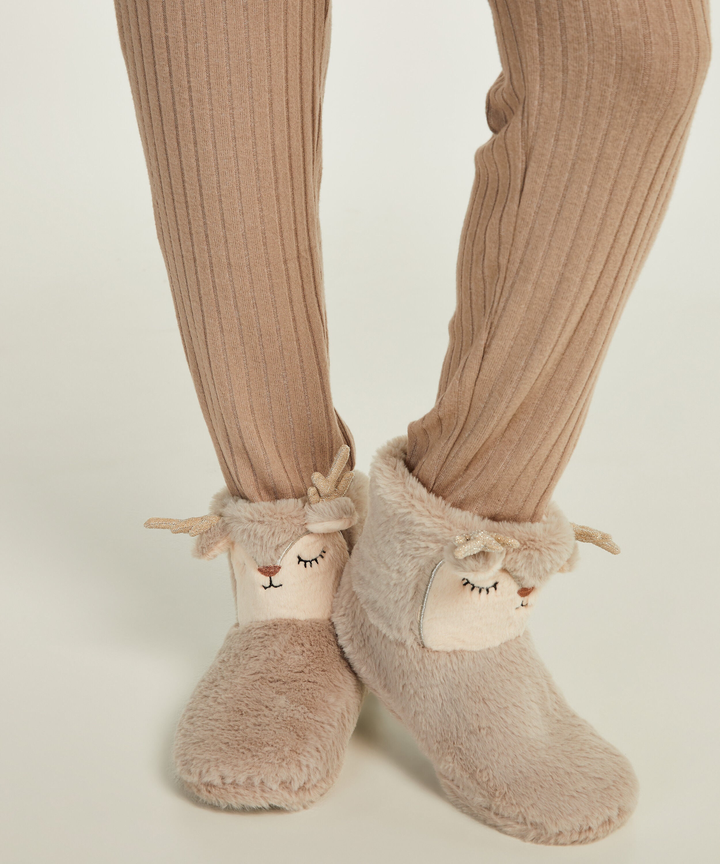 Pantoffels rendier Luna, Grijs