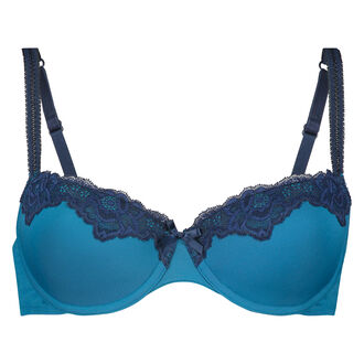 Voorgevormde beugel bh Secret lace, Blauw