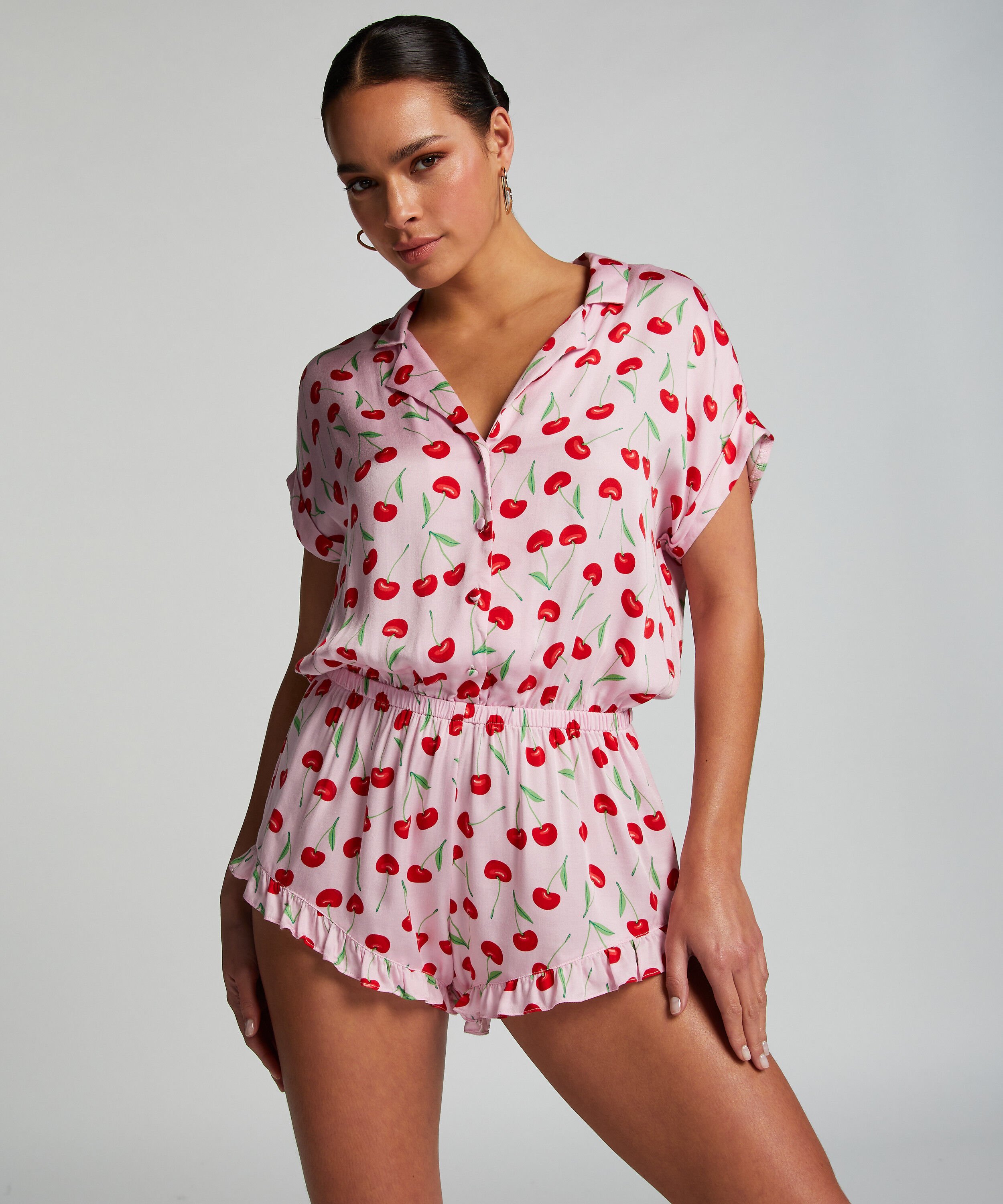 Onesie Teddy Cherry, Roze