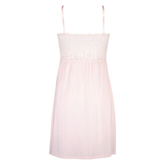 Slipdress Modal lace, Roze