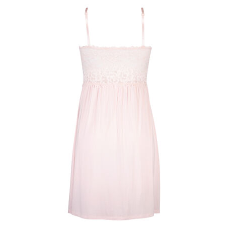 Slipdress Modal lace, Roze
