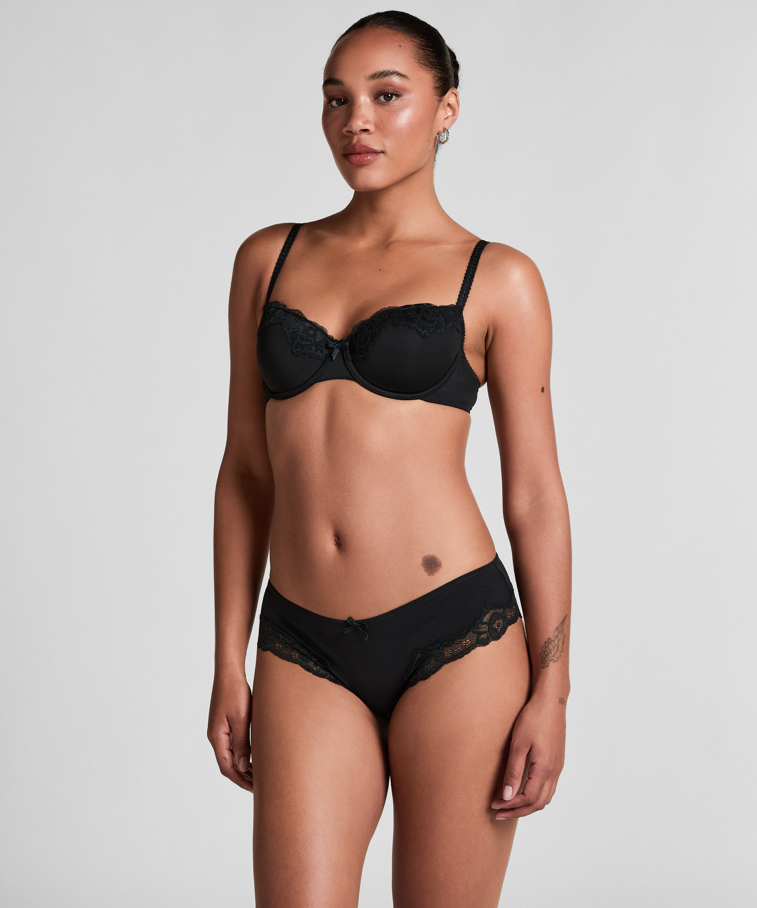 Slip Secret Lace, Zwart