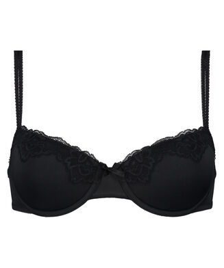 Voorgevormde beugel bh Secret lace, Zwart