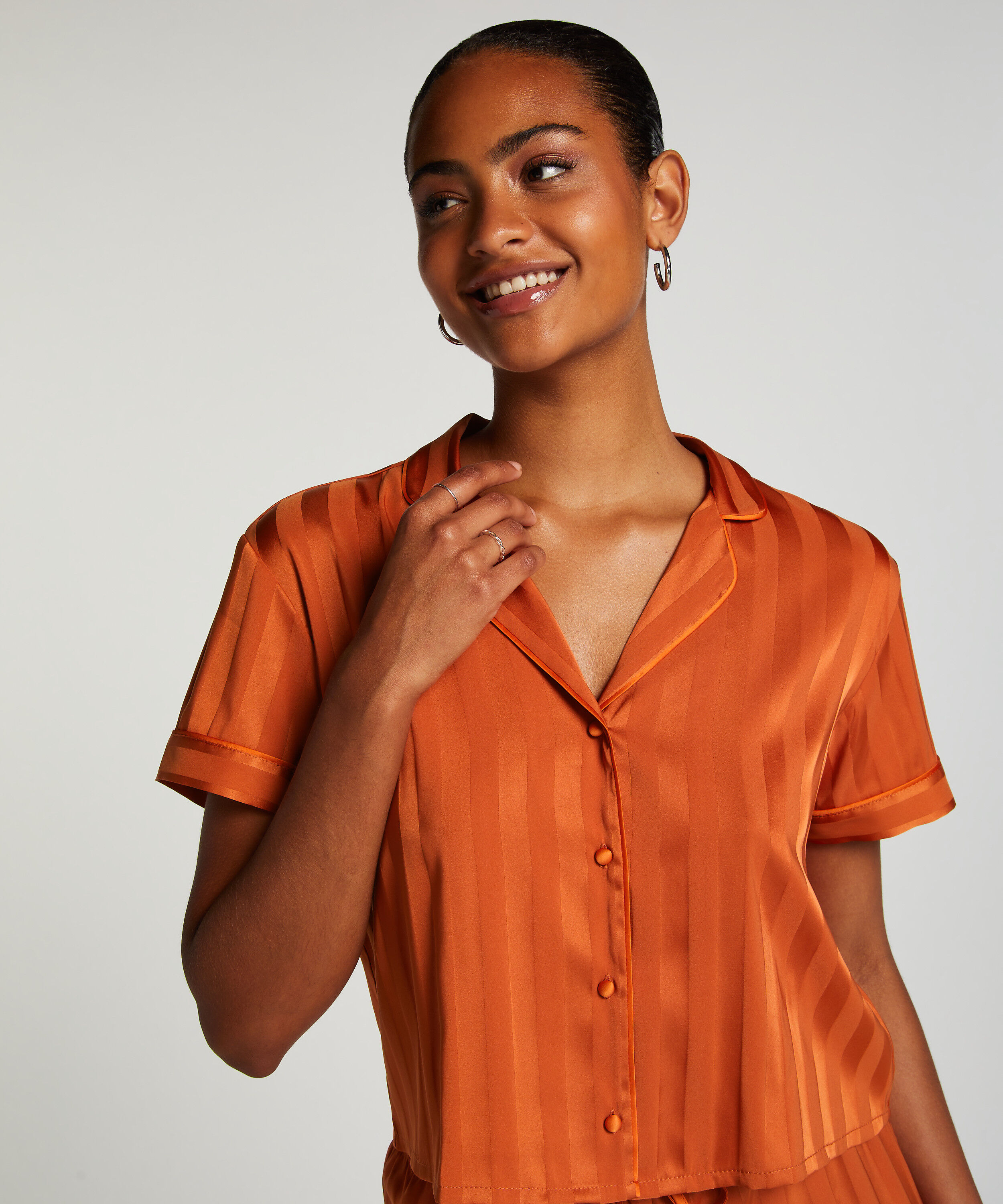 Jacket Satin, Oranje