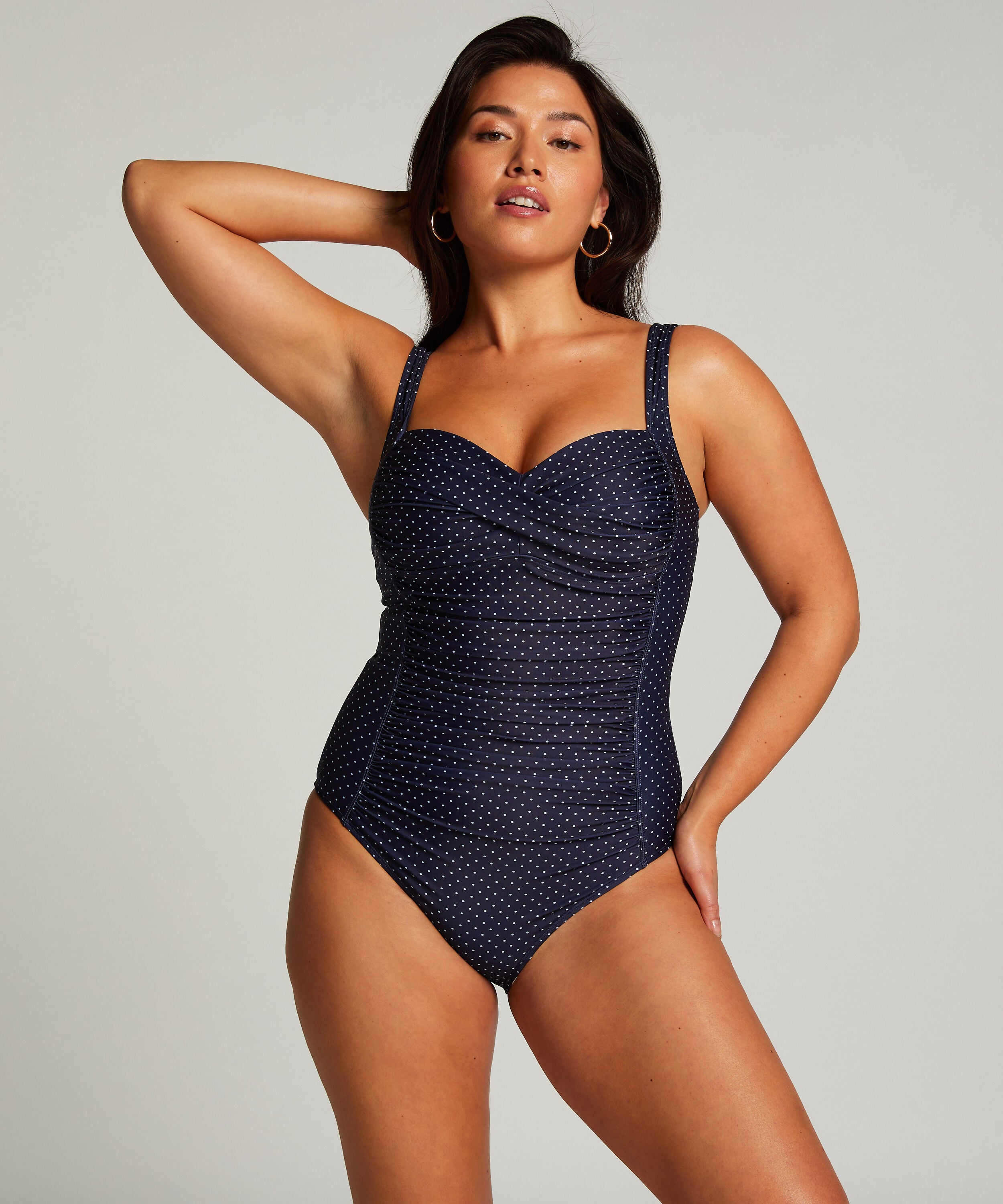 Badpak Shaping Scallop, Blauw