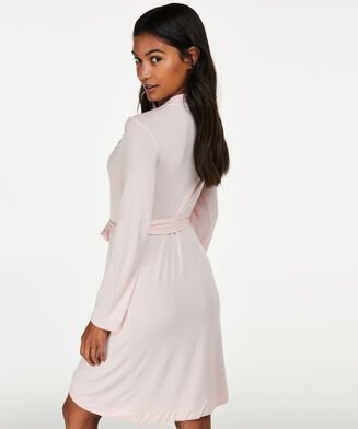 Badjas Modal Lace, Roze
