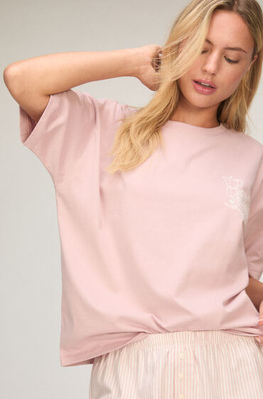 Hunkemöller Pyjamaset met Short en T-shirt Roze