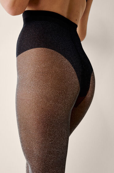 Hunkemöller Panty Lurex Zwart