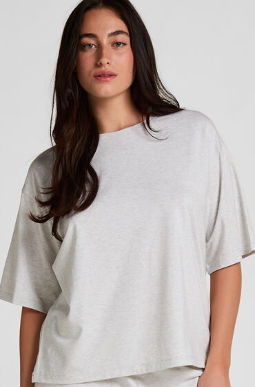 Hunkemöller Pyjama Top Loose Grijs