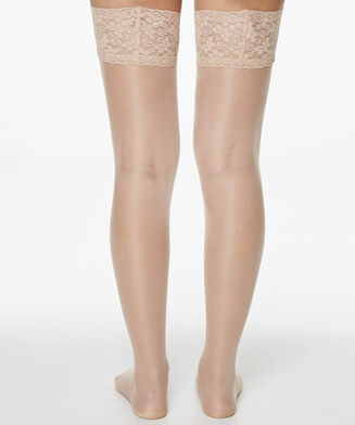 Stay-up 15 Denier Kant Anti-ladder, Huidskleur