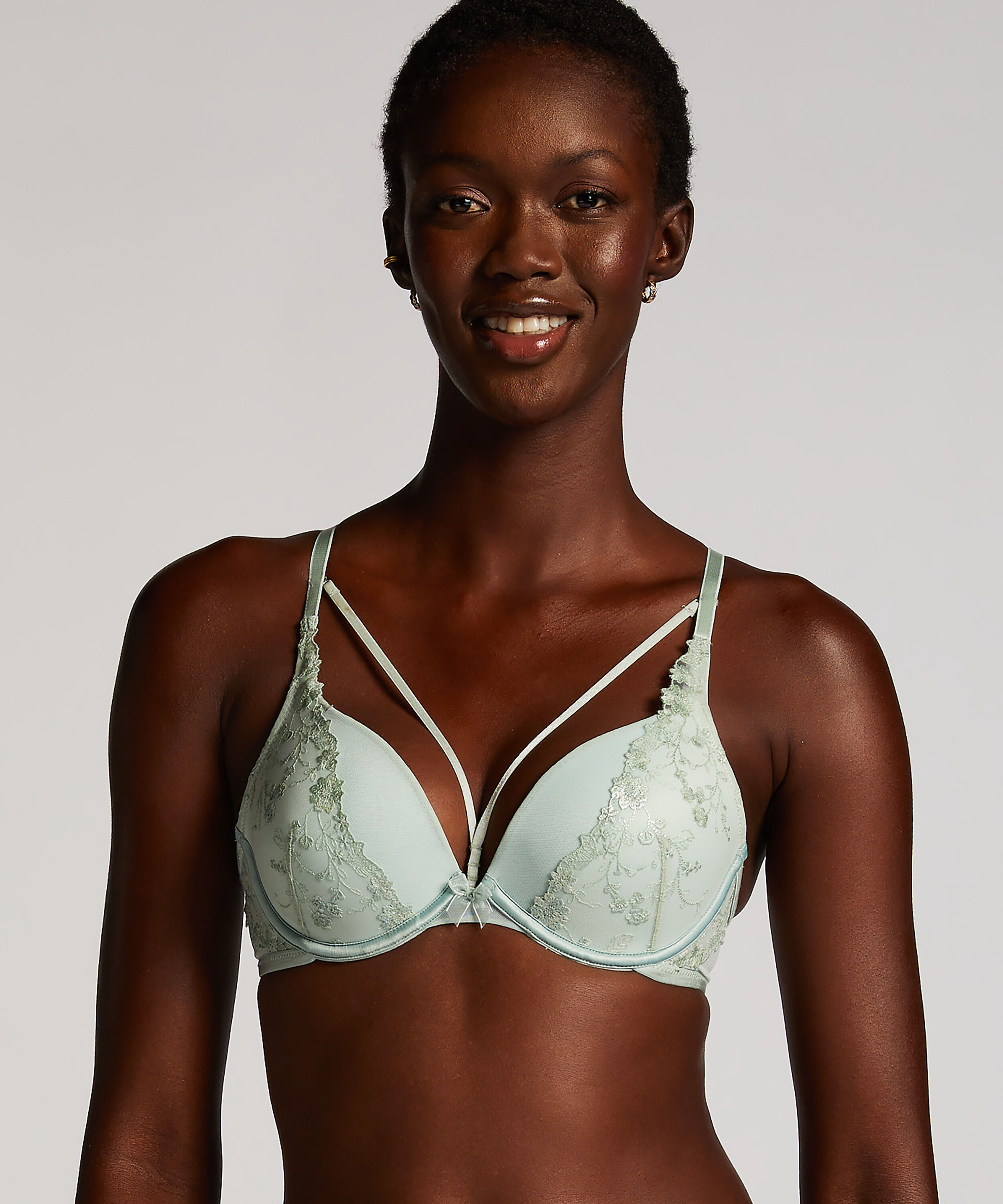 Voorgevormde push-up beugel bh Lillia, Groen