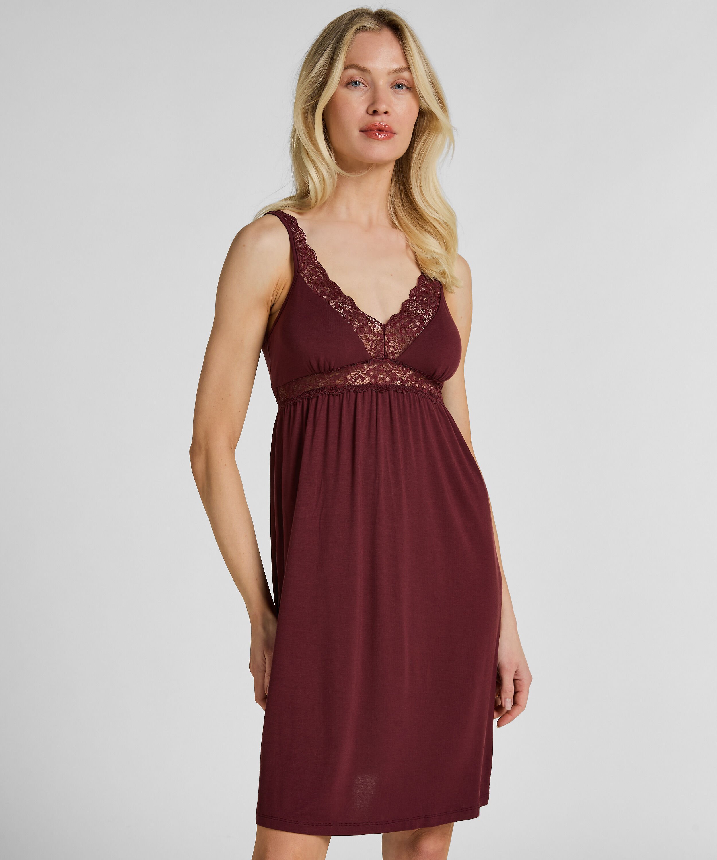Jersey Slipdress, Paars