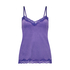 Cami top Velours Lace, Paars