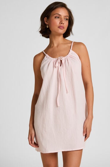 Hunkem&ouml;ller Mousseline Slipdress Roze