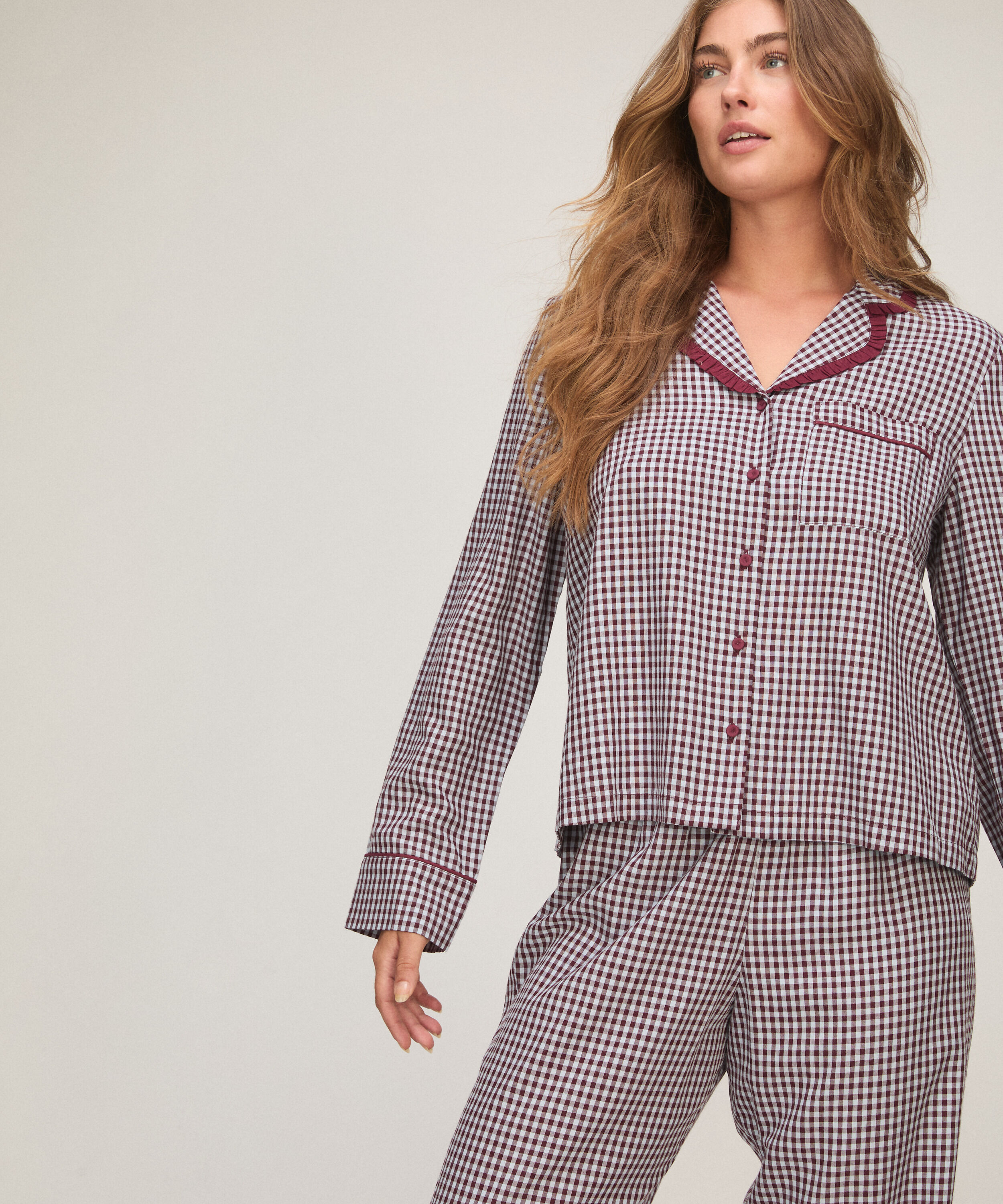 Pyjama Set Poplin Ruffle