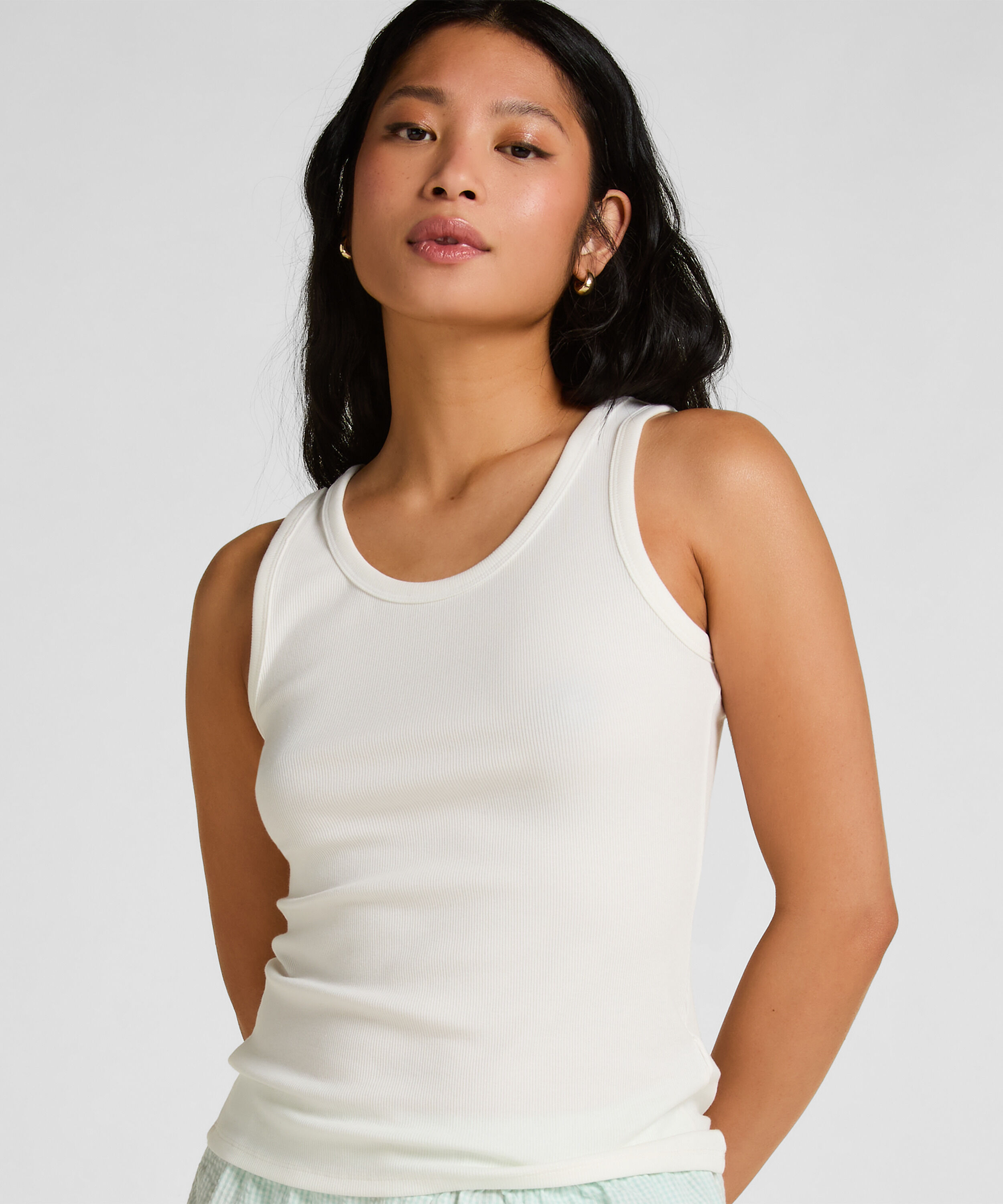 Singlet Jersey, Wit Singlet Jersey, Wit