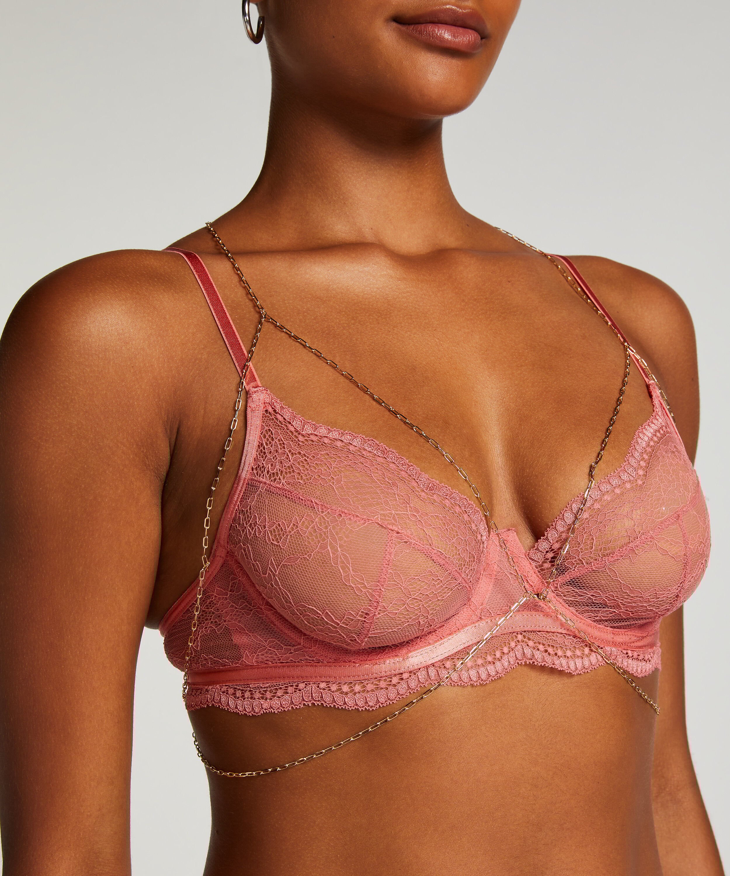 Bralette Chain, Geel Bralette Chain, Geel