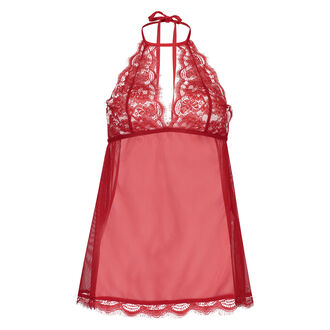 Baby doll Halter lace, Rood