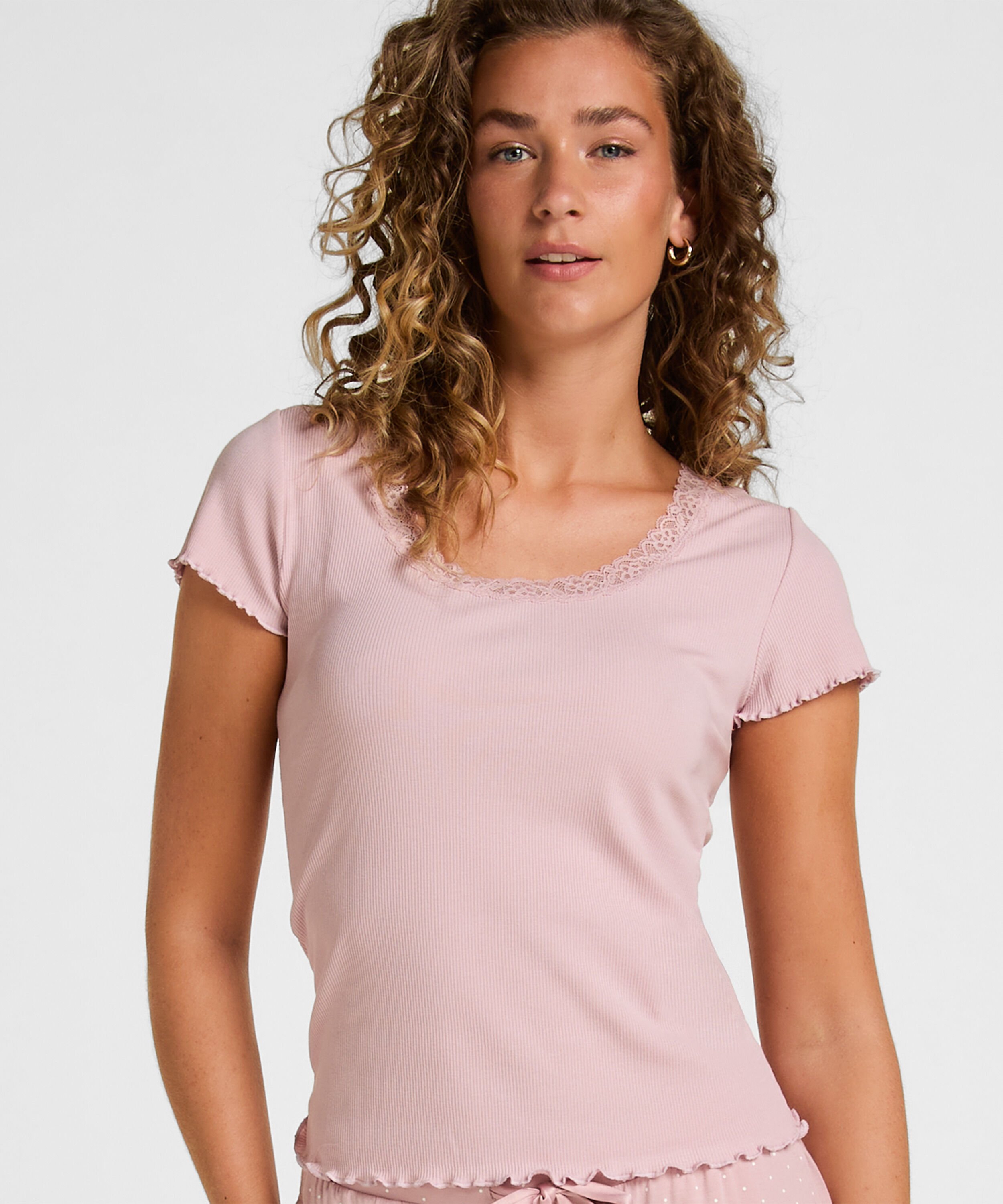 Pyjama Top Jersey Rib