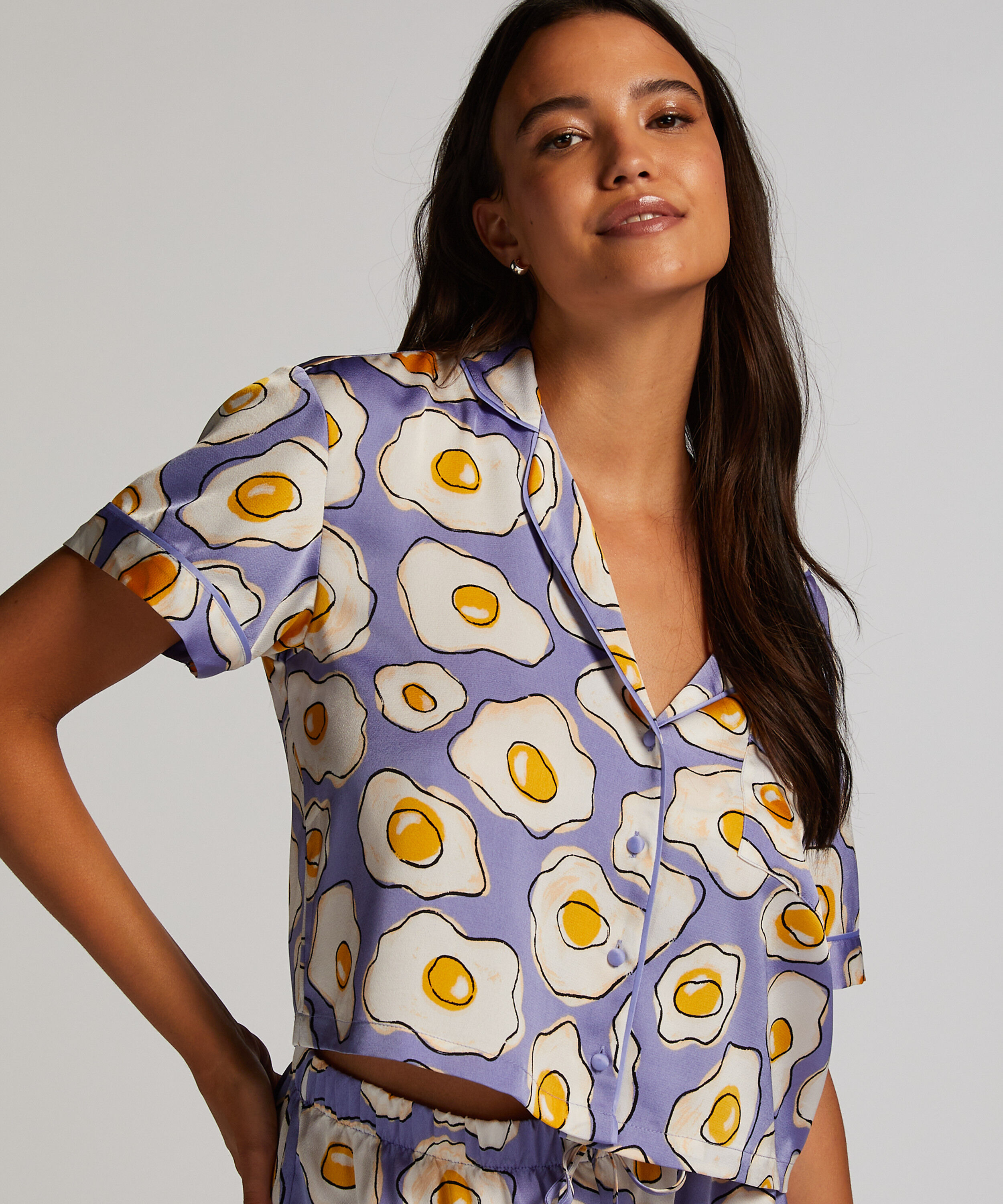 Jacket Satin, Paars Jacket Satin, Paars