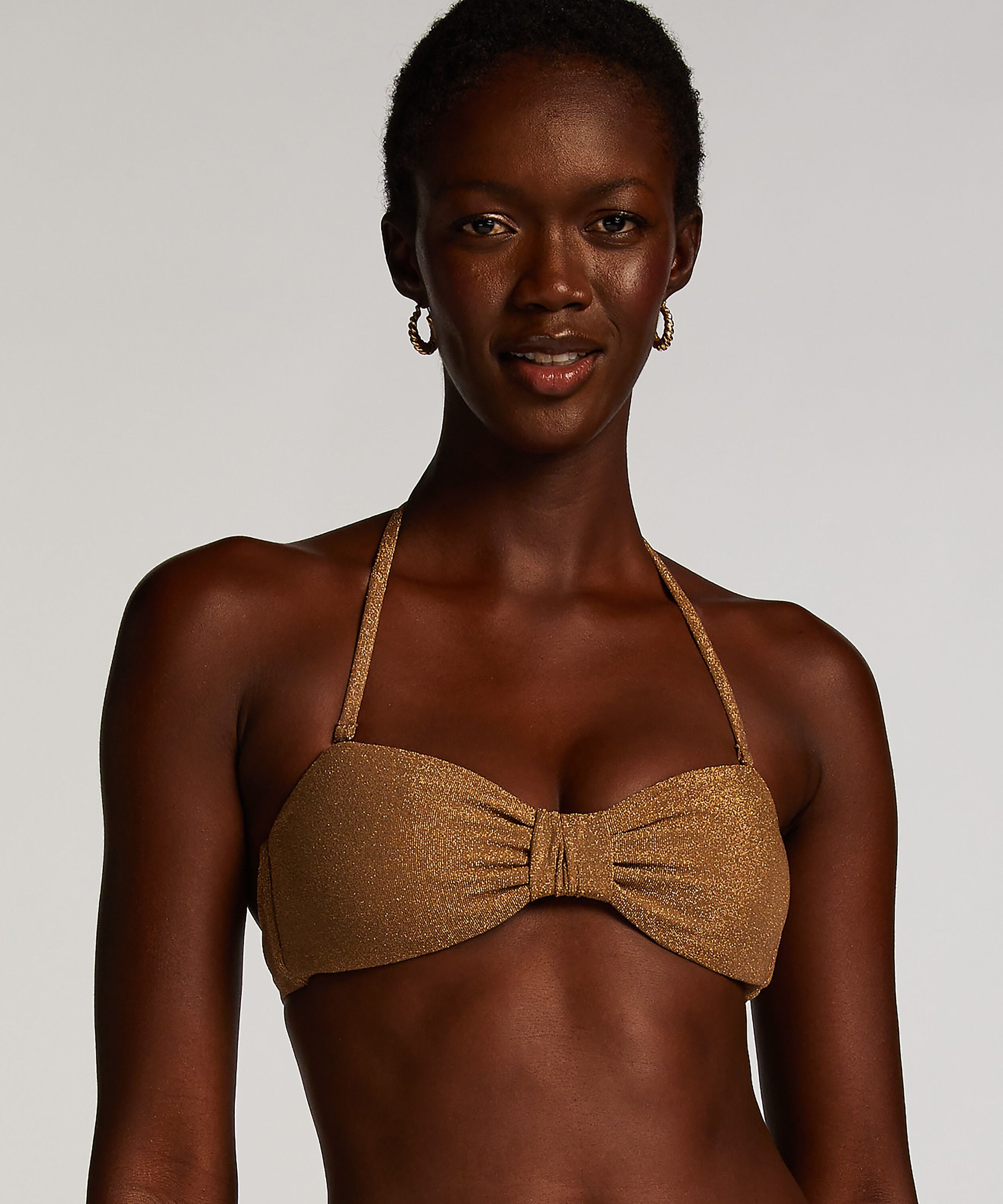 Bandeau bikinitop Goldie Shimmer, Geel Bandeau bikinitop Goldie Shimmer, Geel