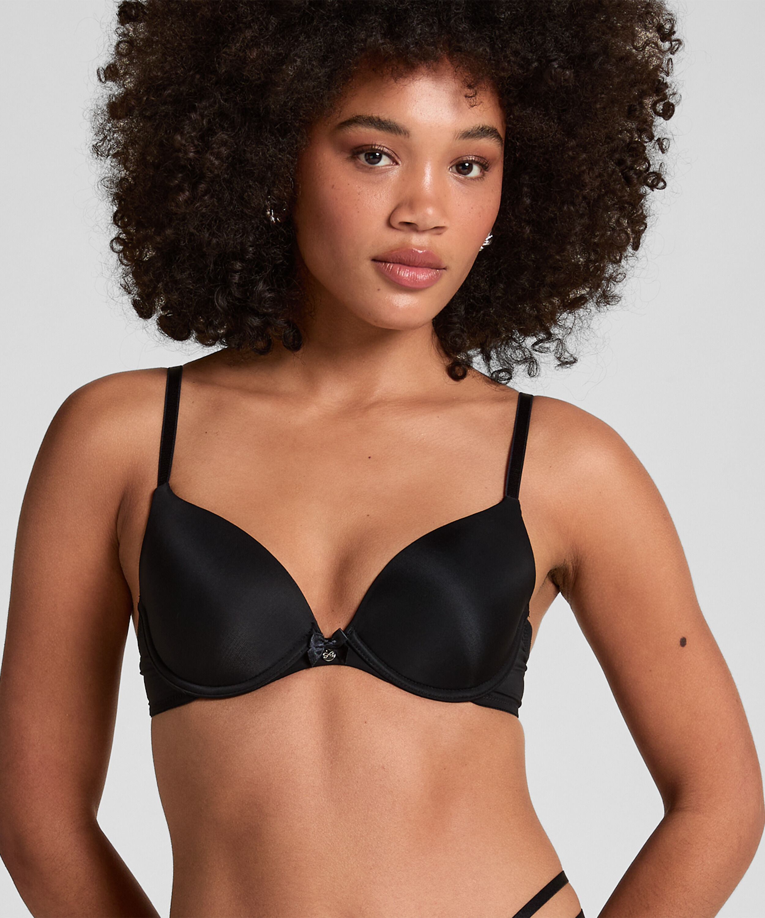 Voorgevormde beugel bh Plunge, Zwart