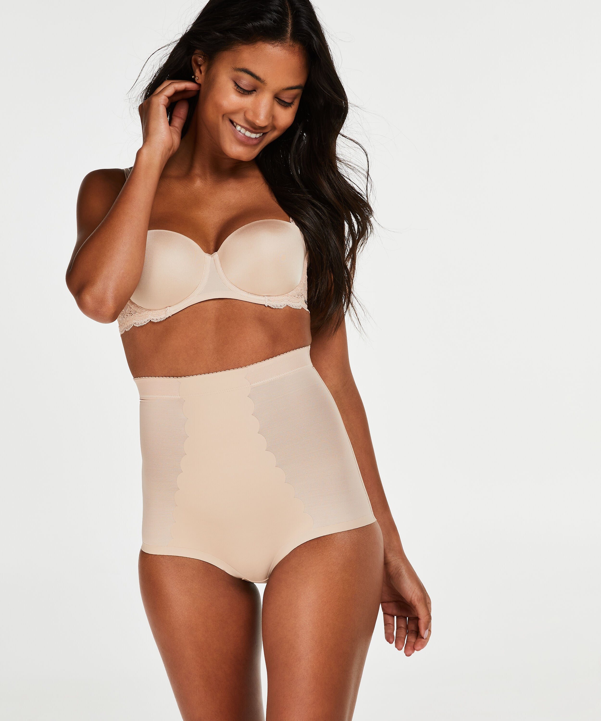 Corrigerende hoge tailleslip - Level 3, Beige