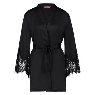 Kimono Satin, Zwart