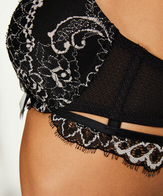 Voorgevormde push-up beugel bh Ilana, Zwart