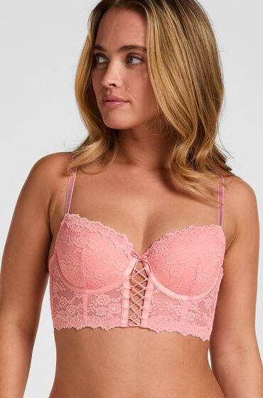 Hunkemöller Voorgevormde Beugel Longline Bh Aveline Roze