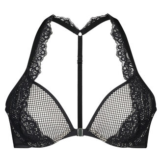 Voorgevormde push-up beugel bh Persephone, Zwart