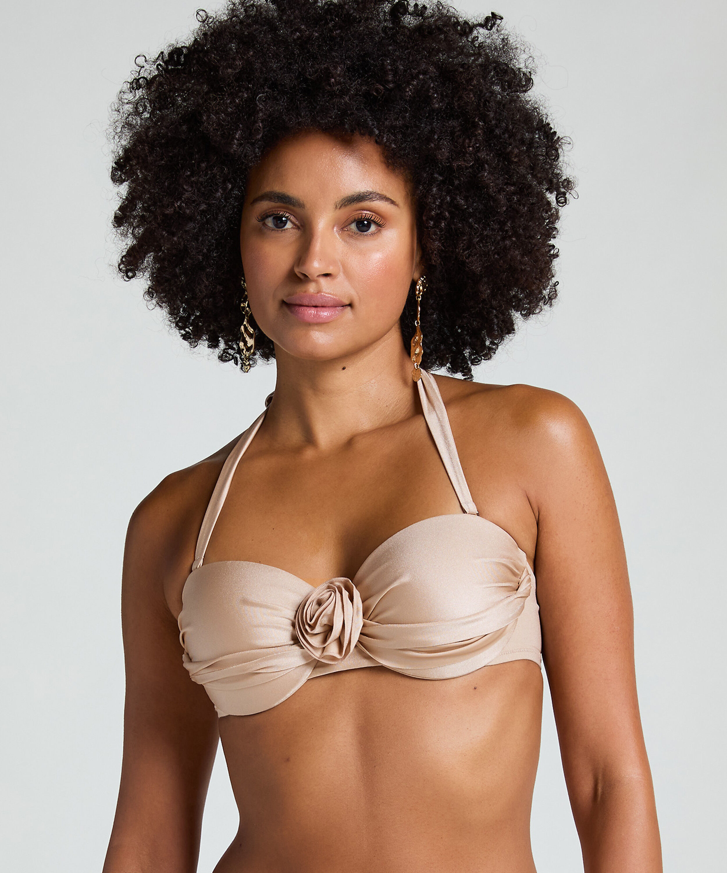 Lima Bandeau Bikinitop, Beige