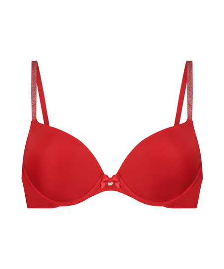 Voorgevormde beugel bh Plunge, Rood