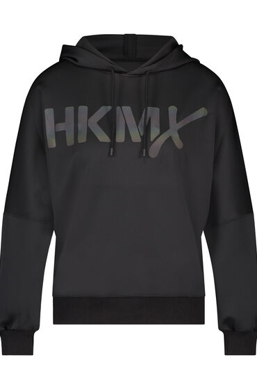 Hunkemoller HKMX Hooded Sweater Ruby Zwart