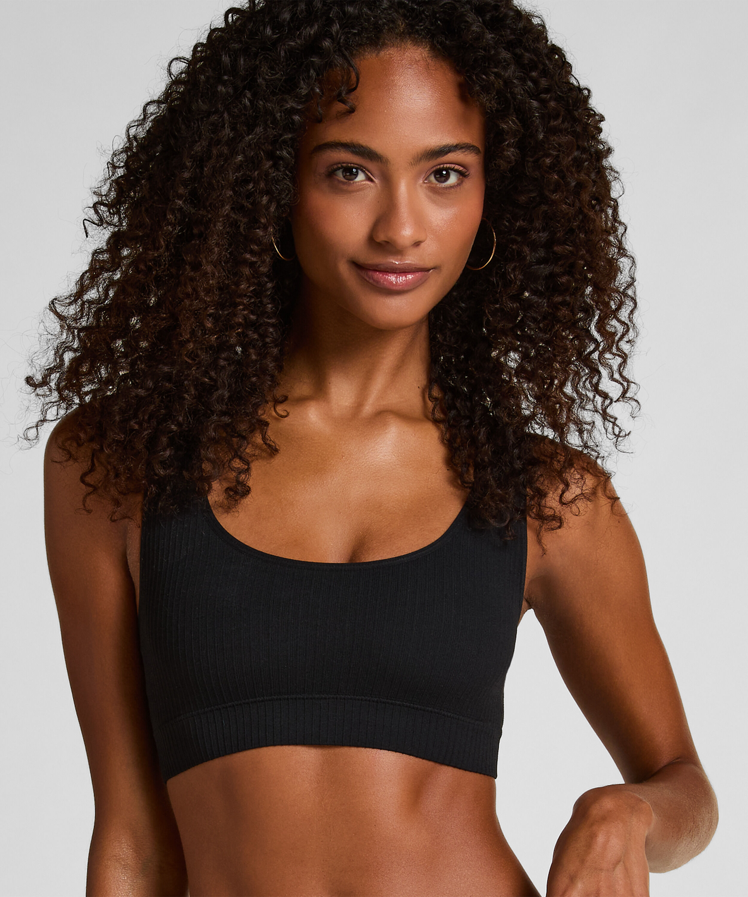 Bralette Scoop Dianne, Zwart