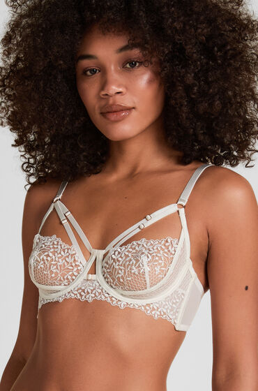 Hunkemöller Niet-Voorgevormde Beugel Longline bh Kristina Wit