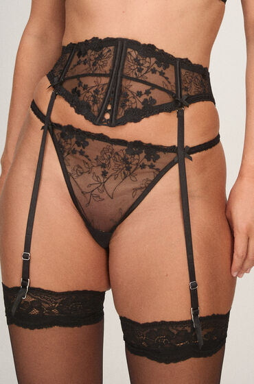 Hunkemöller Waspie Peonie Zwart