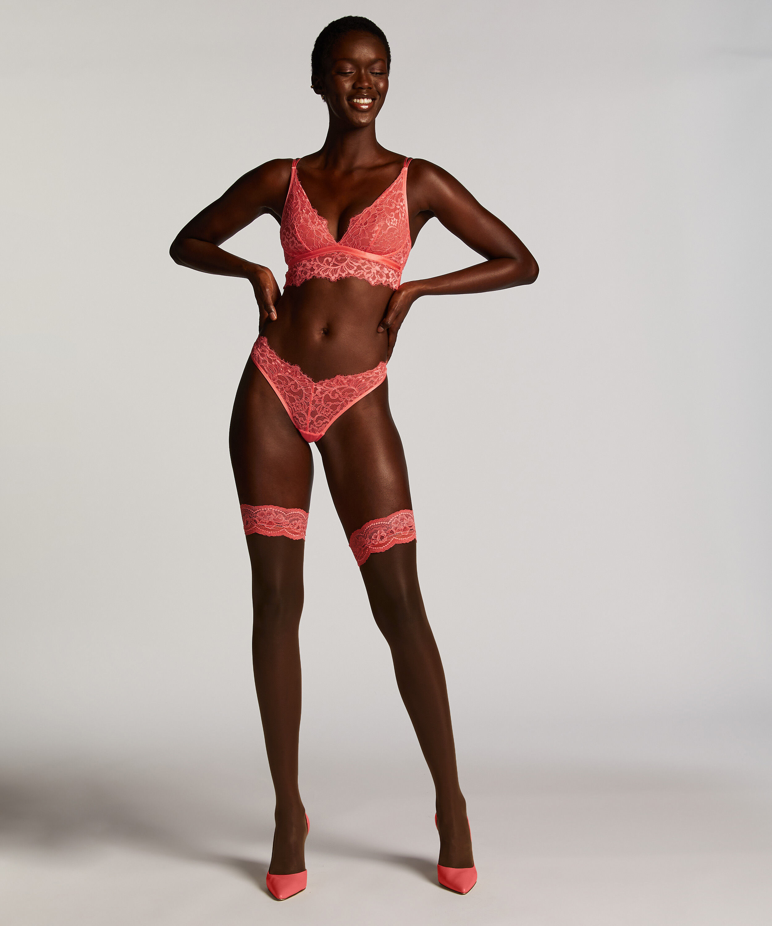 Stay-ups 15 Denier Kant, Roze Stay-ups 15 Denier Kant, Roze