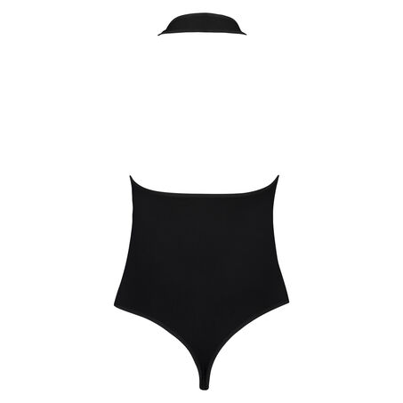 Naadloze halter body, Zwart