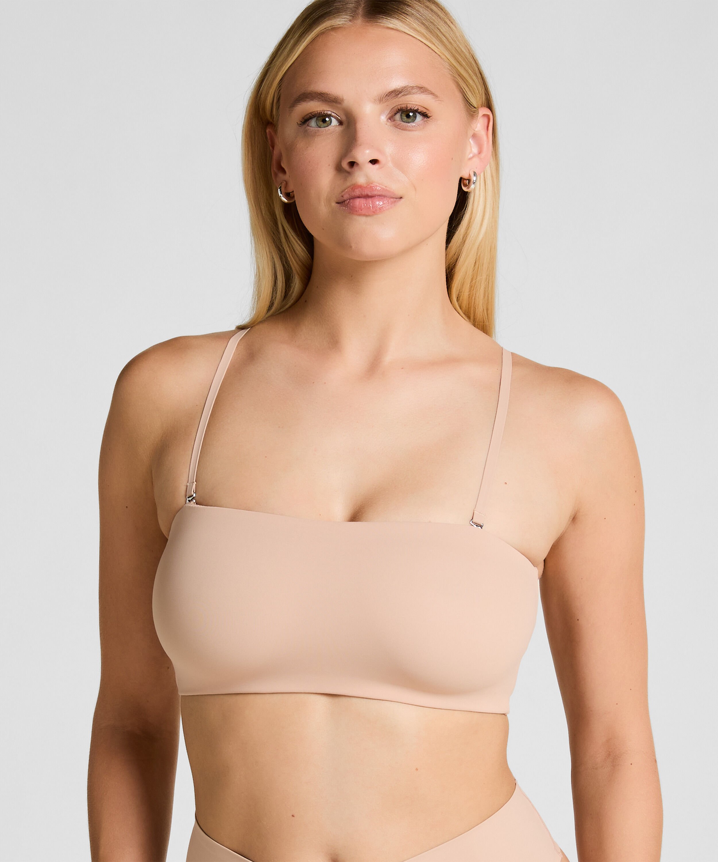 Bandeau Bralette Smooth, Beige Bandeau Bralette Smooth, Beige