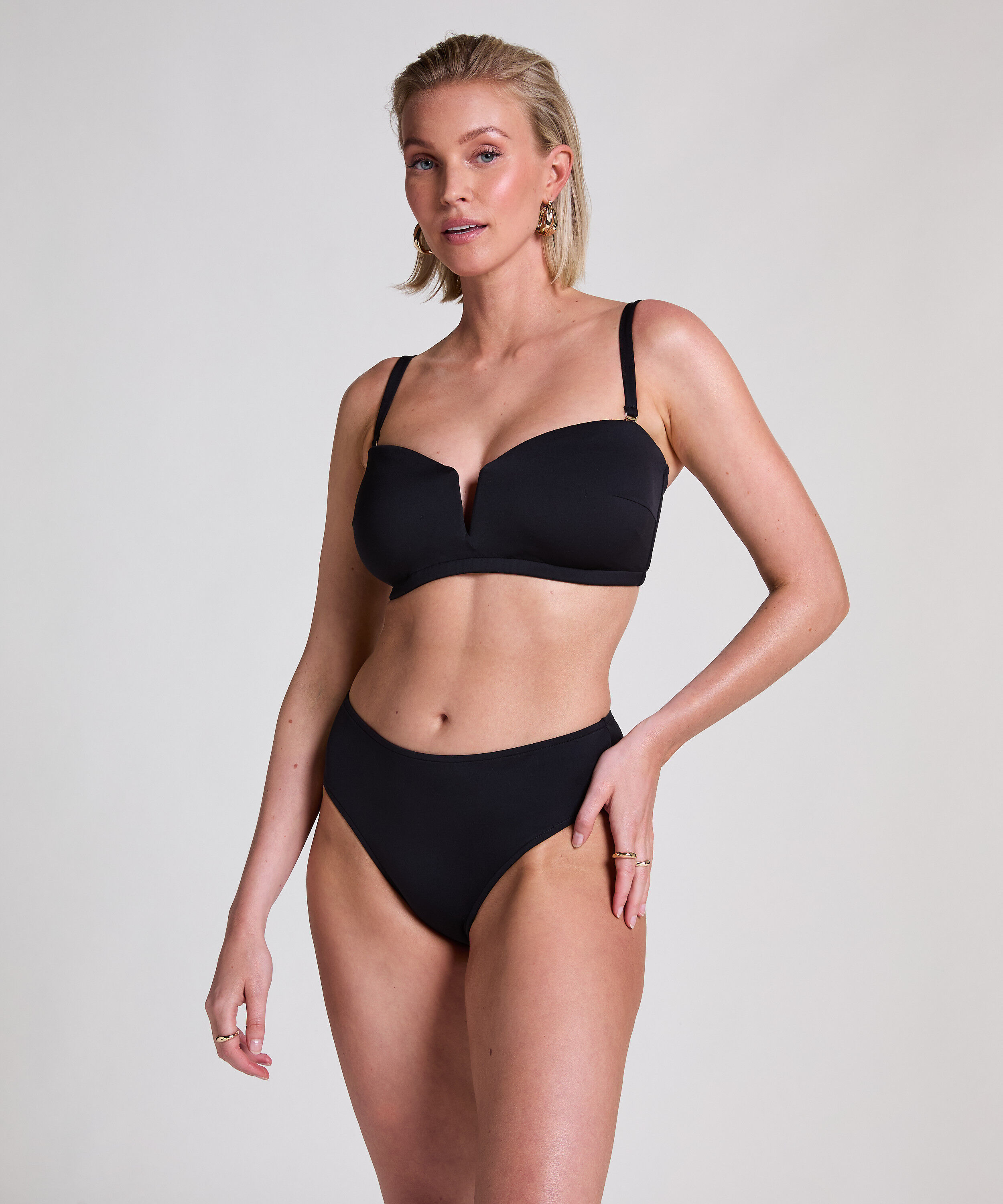 Neopreen bandeau-bikinitop