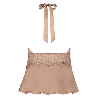 Pyjama cami top zijde Scallop Lace, Roze