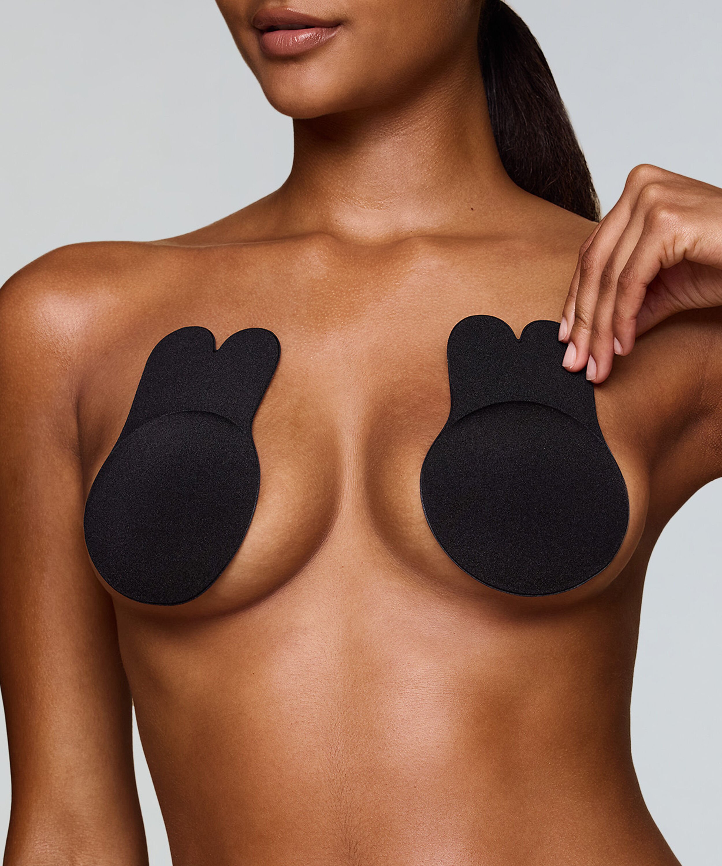 Plakbare liftende cups, Zwart Plakbare liftende cups, Zwart