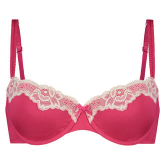 Voorgevormde beugel bh Secret lace, Roze