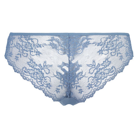 Invisible Brazilian Lace Back, Blauw