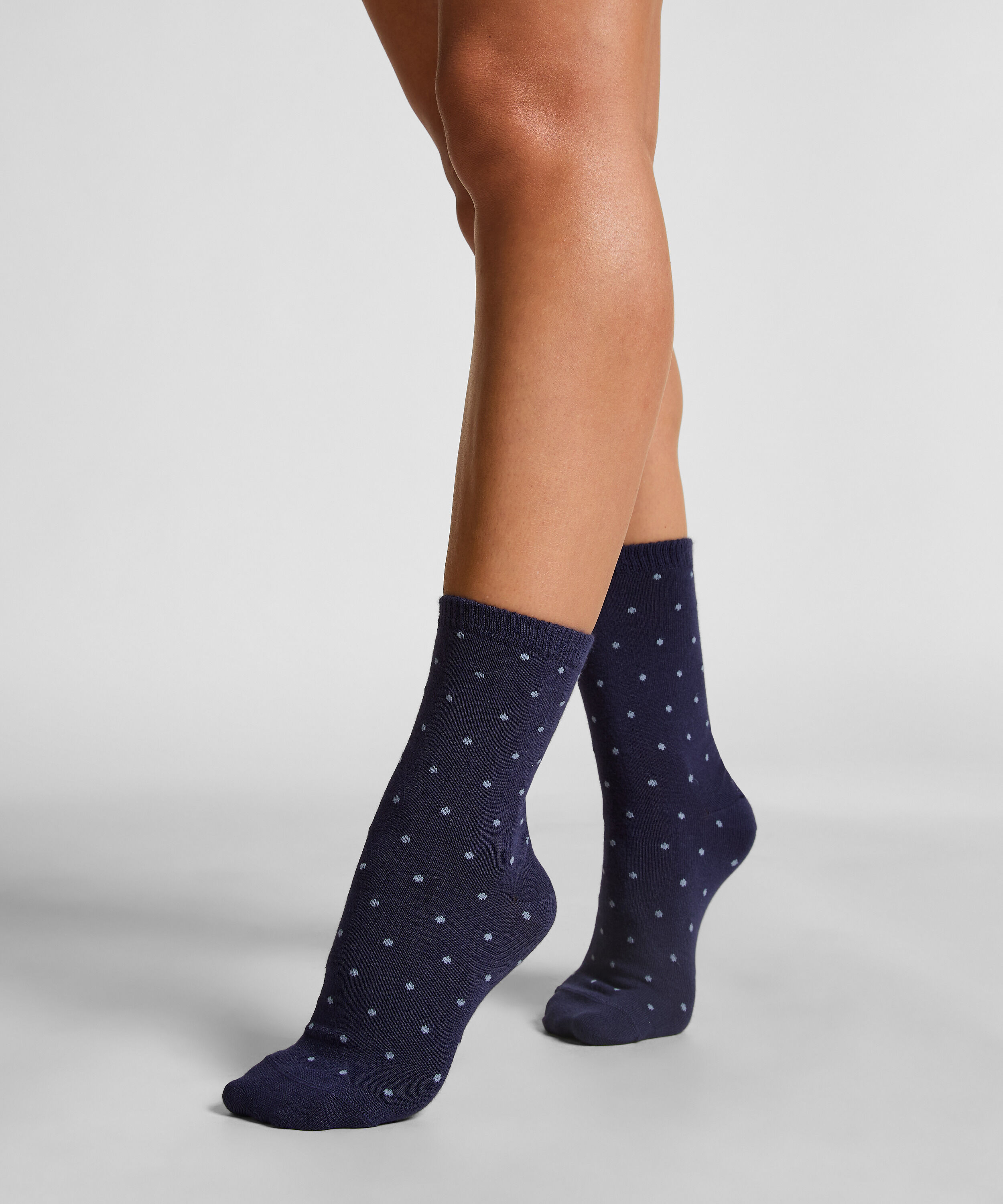 Halfhoge sokken van modal, Blauw