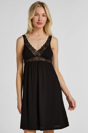 Hunkemöller Jersey Slipdress Zwart